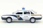 1:32 Scale Kids White Police Diecast VW Santana Toy