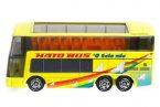 Kids Yellow Tomica 1:156 Die-cast Double Decker HATO Bus Toy