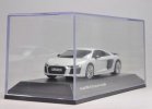 Silver 1:43 Scale Diecast Audi R8 V10 Plus Coupe Model