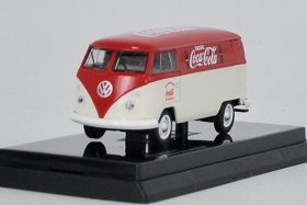 Red 1:64 Diecast Volkswagen T1 Bus Model