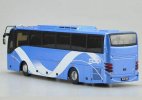 Blue / White 1:43 Scale Diecast Volvo 900i Silver Bus Model