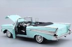 Blue 1:18 MotorMax Diecast 1957 Chevrolet Bel Air Model