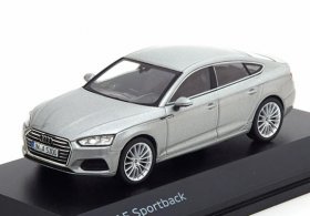 Silver / Red / Black 1:43 Diecast 2017 Audi A5 Sportback Model