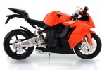 1:12 Scale White / Orange Diecast KTM 1190 RC8R Motorcycle