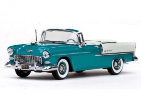 1:43 Scale Diecast 1955 Chevrolet Bel Air Open Convertible Model