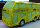 Kids White / Yellow / Red Electric Double-Decker Bus Toy