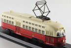 Red-White 1:87 Atlas PCC 10409 Atelies Bruges 1949 Tram Model