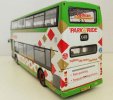 White-Green 1:76 Scale CMNL Double-Decker Bus Model