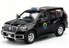 Black 1:43 Police Diecast 2018 Toyota Land Cruiser Prado Model
