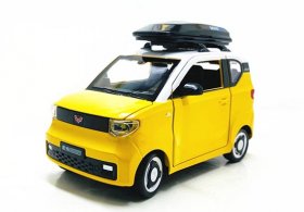 1:24 Blue / Pink / Yellow Diecast Wuling Hongguang MINI EV Toy