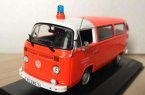 1:43 Scale Minichamps Orange Diecast VW T2 Bus Ambulance Model