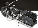 Handmade Black Medium Scale Tinplate 1960 BMW R60 Model