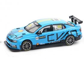 NO.100 Blue 1:64 Diecast 2022 Lynk & Co 03 TCR Race Car Model