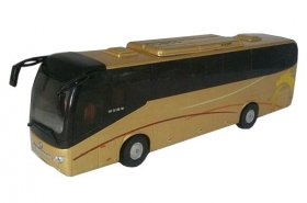 Silver / Golden 1:43 Scale Diecast Sunlong Coach Bus Model