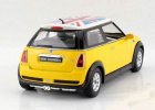 Kids Yellow / Blue / Green / Red Diecast Mini Cooper S Toy