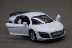 1:43 Scale Red / White Kids Diecast Audi R8 GT Car Toy