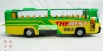 Kids Bright Yellow-Green Pull-Back Function City Bus Toy