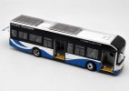 White-Blue 1:50 Scale Diecast Sunwin iEV12 City Bus Model