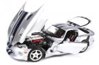 1:18 Silver Bburago Diecast Dodge Viper GTS Coupe Model