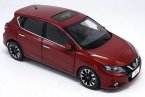 1:18 Scale Wine Red Diecast Nissan Tiida Model