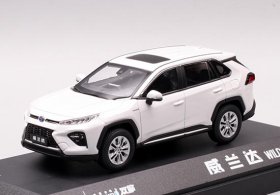 White / Blue / Black 1:43 Scale Diecast Toyota Wildlander Model