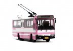 1:76 Pink NO.11 ShangHai SK5105GP Diecast Trolley Bus Model