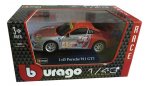 1:43 Silver-Orange Bburago Diecast Porsche 911 GT3 Car Model