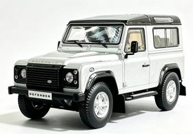 Silver 1:43 Almost Real Diecast Land Rover Defender 90 Model