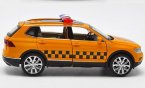 Kids 1:32 Scale Yellow Police Diecast VW Tiguan L SUV Toy