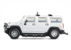 Kids 1:64 Scale White / Red / Yellow Diecast 2008 Hummer H2 Toy