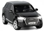 Kids 1:32 Scale Black / White / Blue Diecast Audi Q7 SUV Toy