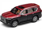 1:64 Scale Black / Red/ Silver /White Diecast Lexus LX600 Model