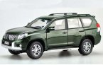 White / Green 1:18 Diecast Toyota Land Cruiser Prado Model