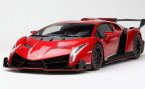 Red / Gray 1:18 Scale Kyosho Diecast Lamborghini Veneno