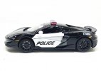 1:32 Scale Black Kids Police Diecast McLaren 600LT Toy