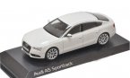 White 1:43 Scale Diecast Audi A5 Sportback Model