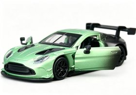 1:36 Kids Green / Blue Diecast 2024 Aston Martin Vantage GT3 Toy