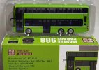 1:120 Green Singapore Diecast MAN A95 Double Decker Bus Model