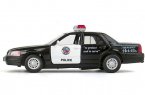 Kids Black / White Police Theme Diecast Ford Crown Victoria Toy