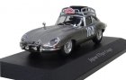 Silver 1:43 Scale Atlas Diecast Jaguar E-Type Coupe Model