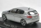 1:43 Scale Silver Norev Diecast 2017 Peugeot 308 GT Model