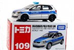 Kids Tomica NO.109 1:62 Scale Diecast VW Polo Police Car Toy