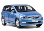 Kids Orange / White / Blue Diecast VW All New Touran L MPV Toy