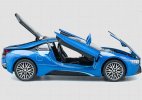 Kids 1:32 Scale Red / Blue / White Diecast BMW I8 Car Toy