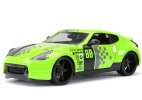 Green 1:24 Scale Maisto Diecast 2009 Nissan 370Z Model