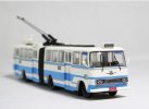 1:76 White-Blue Diecast ShangHai SK561GF Trolley Bus Model