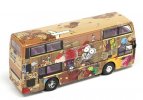 Kids Art Painting Diecast Hong Kong E400 Double Decker Bus Toy