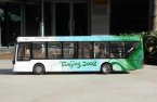 White-Green 1:64 Scale Die-Cast 2008 BeiJing Olympic City Bus