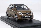 Brown / Blue NOREV 1:43 Scale Diecast Renault Twingo Model