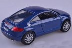 Silver / Blue 1:24 Scale MotorMax Diecast Audi TT Coupe